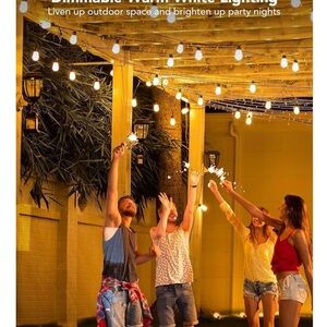 Brand New Govee 96’ Warm White Outdoor String Lights Alexa Google Voice Free App
